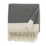 Couverture en coton turc avec pompons décoratifs - Vignette | Home Cozy Nest