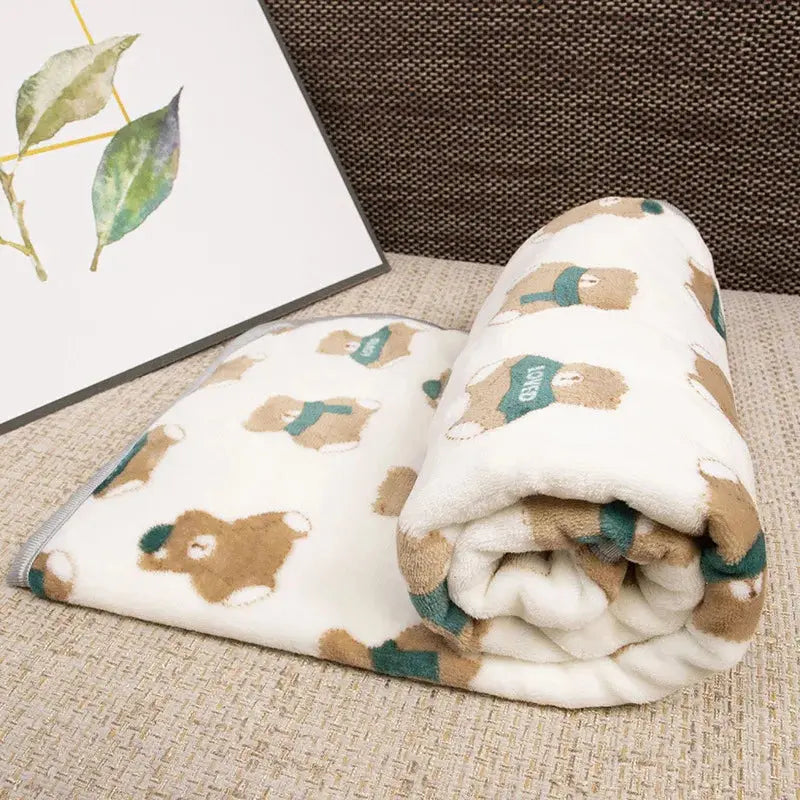Couverture en flanelle douce pour chien et chat