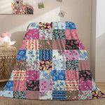 Couverture patchwork- Floral - Vignette | Home Cozy Nest