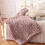 Large knit blanket - Vignette | Home Cozy Nest