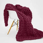 Large knit blanket - Vignette | Home Cozy Nest