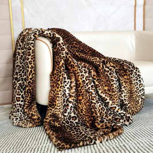 Couverture leopard de luxe