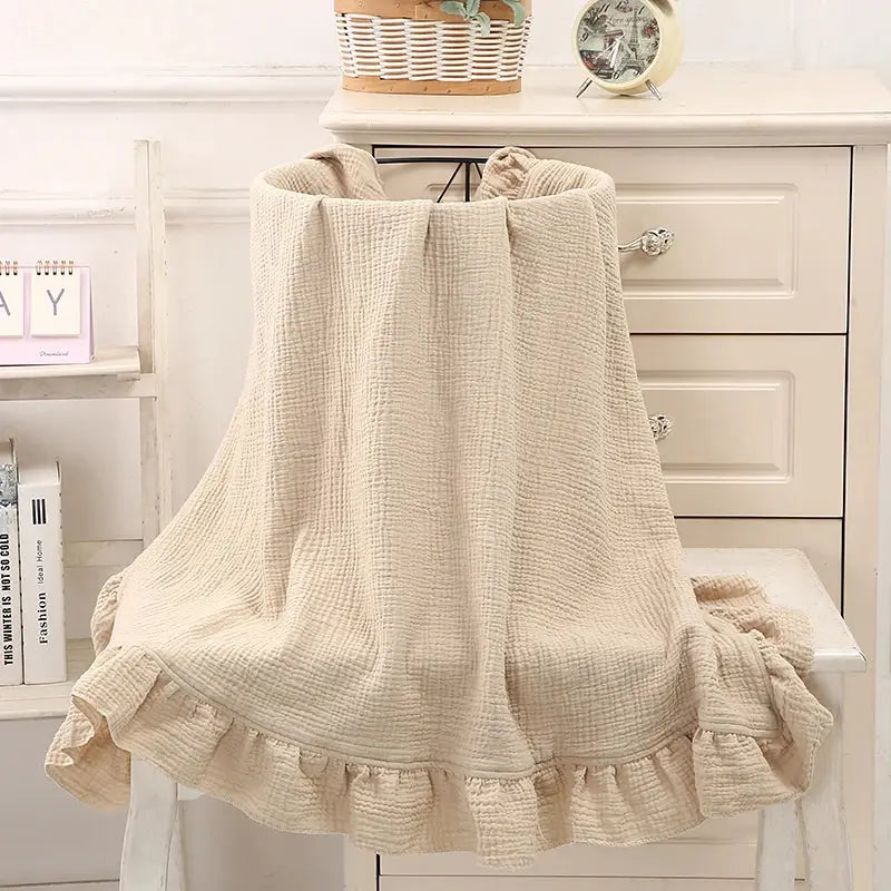 Couverture pour bébé en coton 100% khaki