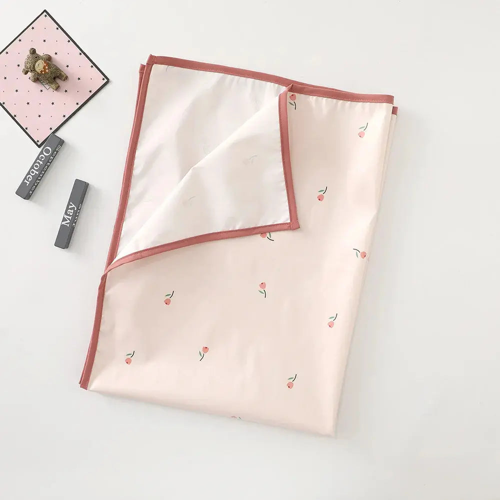 Couverture pour bébé imperméable rose fleur