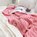 Couverture tricotée 100% coton - Vignette | Home Cozy Nest