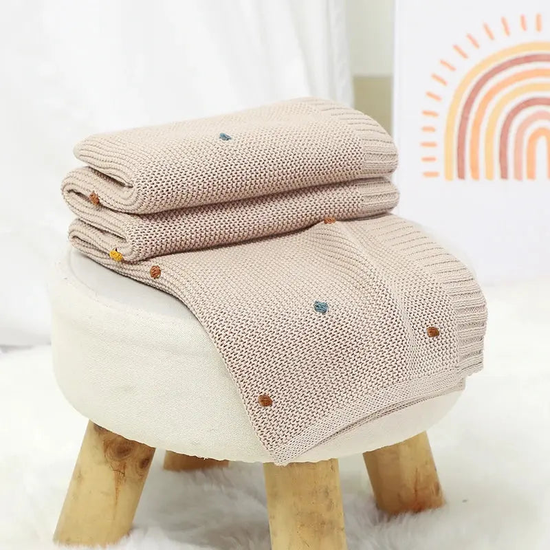 Couvertures en tricot nouveau-né 4