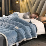 Thick Lamb Cashmere Bedspread - Vignette | Home Cozy Nest