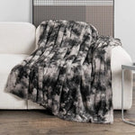 Lamb Faux Fur Fleece Blanket - Vignette | Home Cozy Nest