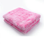 Lamb Faux Fur Fleece Blanket - Vignette | Home Cozy Nest