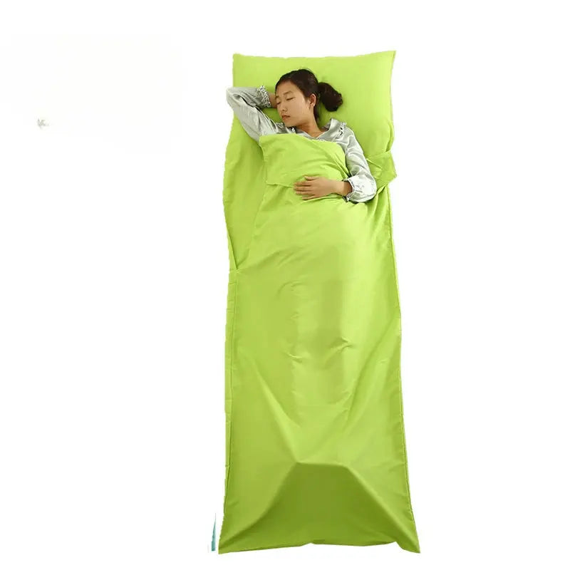 Sac de couchage couleurs vert