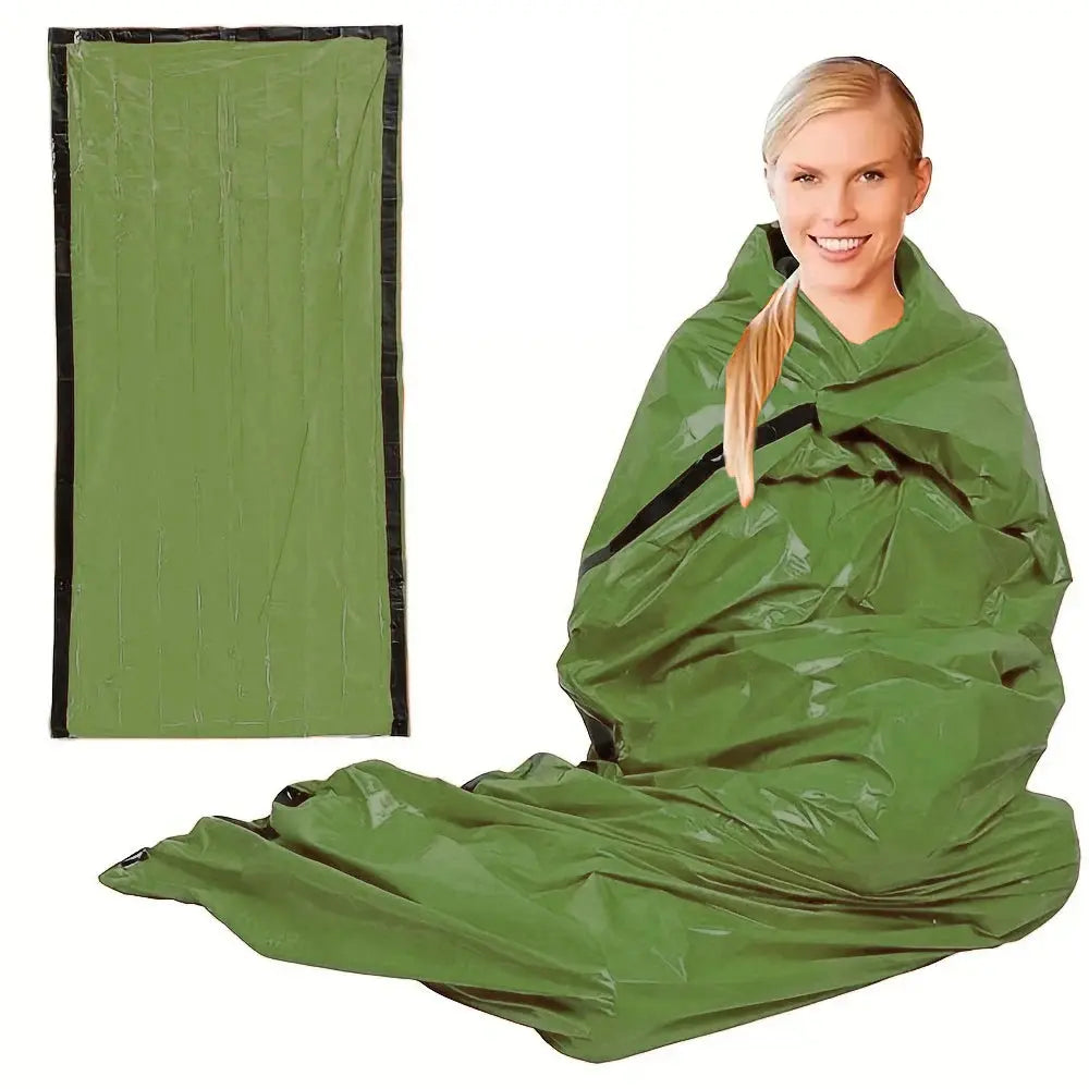 Couverture de survie vert armée
