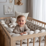Tour de lit tressé pour bébé - Vignette | Home Cozy Nest